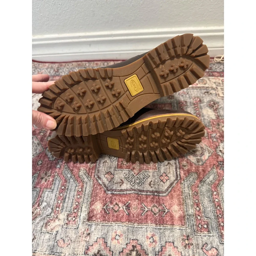 Chaco Fields Chelsea Boots Womens 7.5 Mahogany Brown Leather CH107428